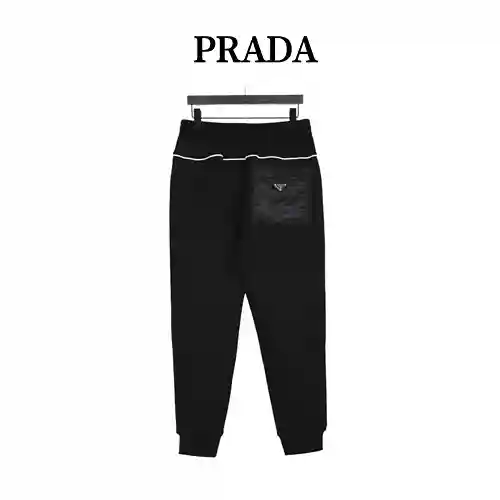 Prada/Prada 23Fw Pocket Triangle Space Cotton Pants