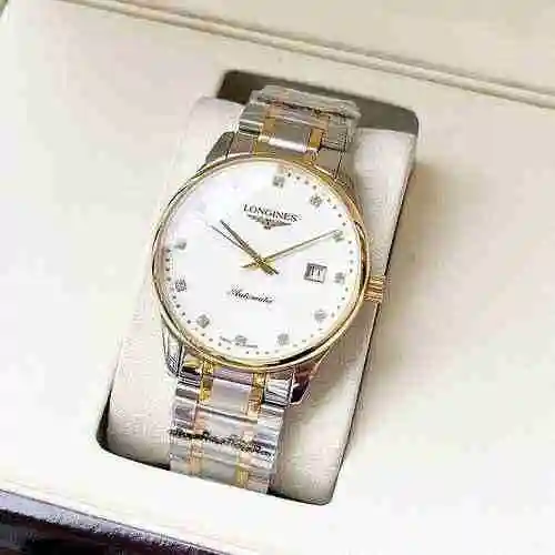 Reloj Longines para hombre combinado con movimiento mecánico original completamente automático Caja 