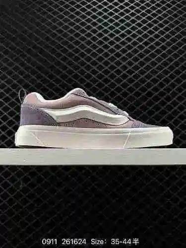 2 Vans Knu-Skool VR3 LX Verano Nuevo Verde Vintage Casual Zapatos de pan vulcanizados Versión gorda 