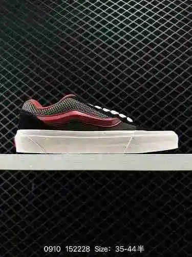 ¡4 zapatos de pan Vans VANS negros, verdes y rojos súper calientes! La versión regordeta del logo gr