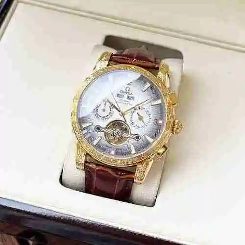 Reloj Omega para hombre combinado con movimiento mecánico original completamente automático Caja de 