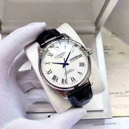 Reloj Longines para hombre combinado con movimiento mecánico original completamente automático Caja 