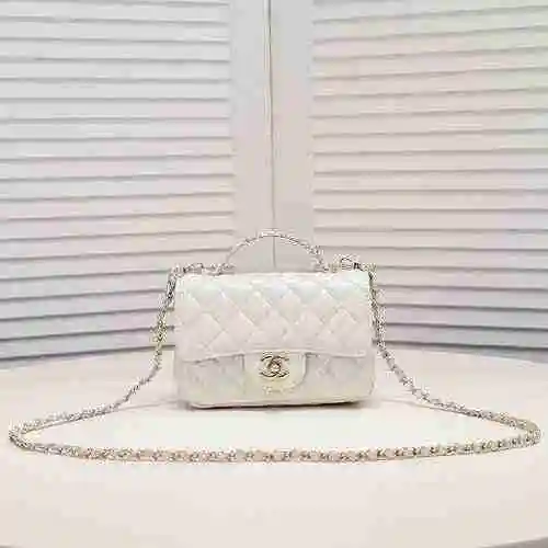 Chanel Bolso con cadena Chanel hecho de material de lona importado, bolsa de regalo con entrega de a