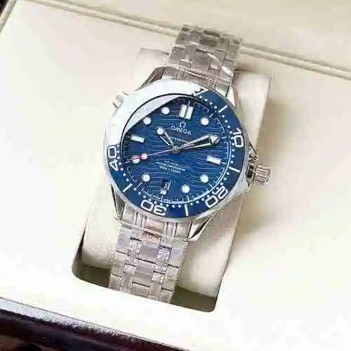 Reloj Omega para hombre combinado con movimiento mecánico original completamente automático Caja de 