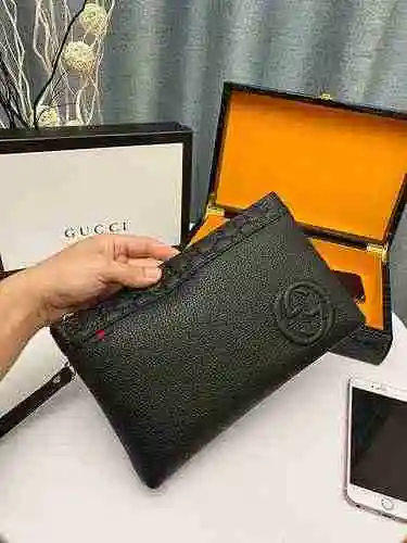 Bolso exclusivo para hombre GUCCI hecho de material de lona importado, bolsa de regalo con entrega d