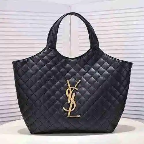 Bolsa para axila YSL Saint Laurent hecha de material de lona importado, bolsa de regalo de entrega d