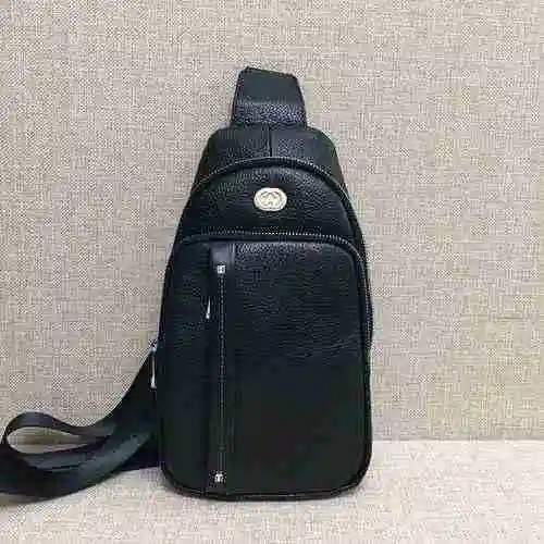 Bolso de pecho exclusivo para hombre GUCCI hecho de material de lona importado, bolsa de regalo de e