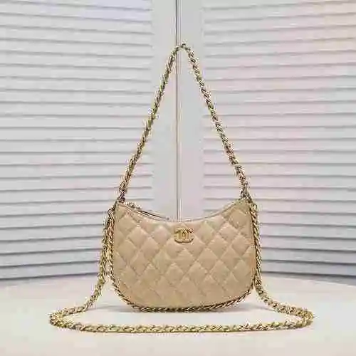 Chane1 Bolso Hippie Chanel Hecho de material de lona importado, Bolsa de regalo de entrega de alta c