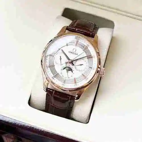 Reloj Omega para hombre combinado con movimiento mecánico original completamente automático Caja de 