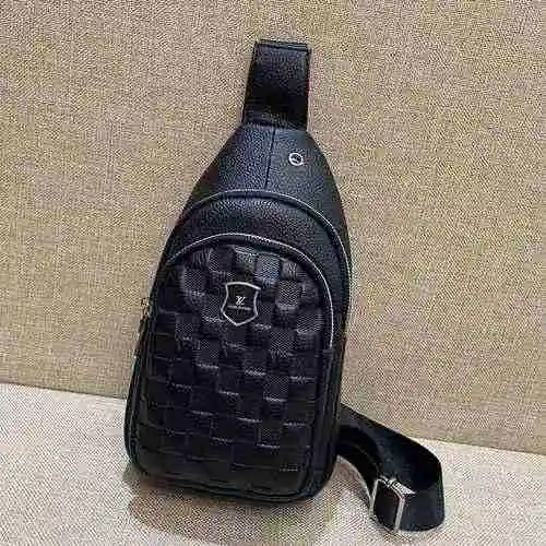 Bolso de pecho exclusivo para hombre LV hecho de material de lona importado, bolsa de regalo de entr