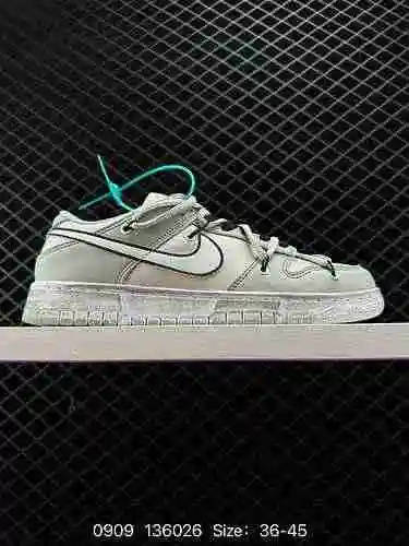 3 NK Dunk Low Retro "Grey White" con combinación de colores correcta y detalles en la punt