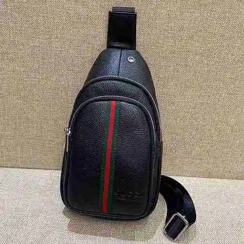 Bolso de pecho exclusivo para hombre GUCCI hecho de material de lona importado, bolsa de regalo de e