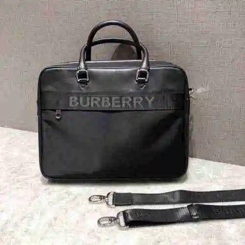 Maletín especial Burberry para hombre fabricado en material de lona importado, bolsa de regalo con e