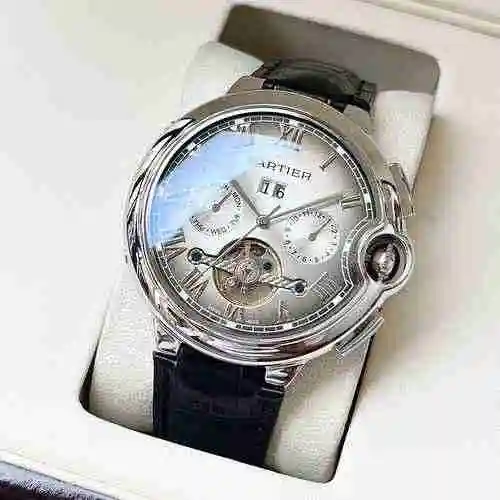 Reloj Cartier para hombre combinado con movimiento mecánico original completamente automático Caja d