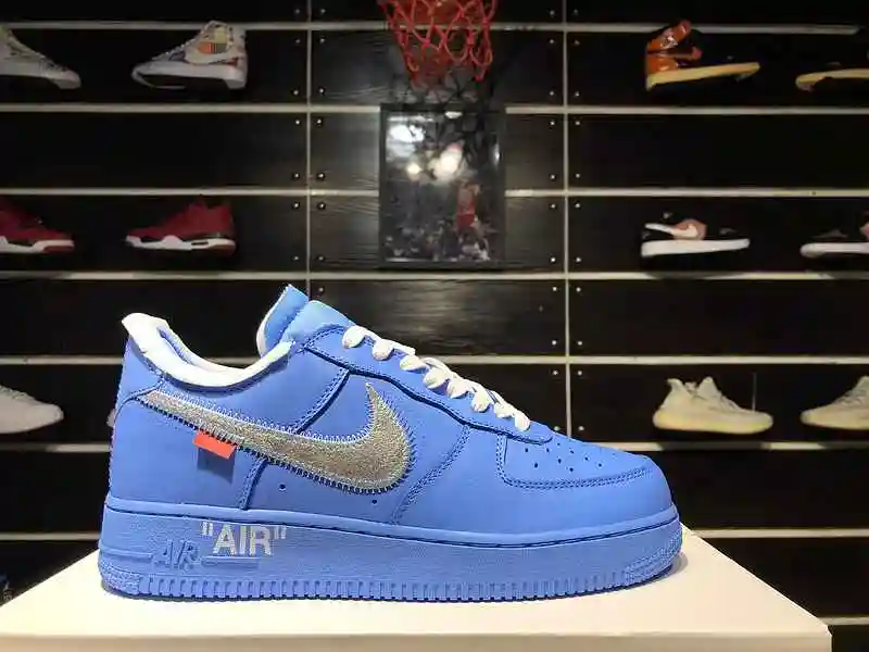 #Nike Air Force 1 x OW鑱斿悕 AF1鍖楀崱钃濋摱閽╃函鍘熺増鏈嚭璐?(2).webp