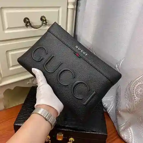 Bolso exclusivo para hombre GUCCI hecho de material de lona importado, bolsa de regalo con entrega d