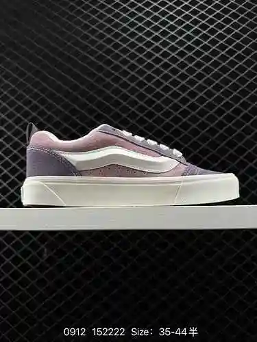 Vans Knu-Skool VR3 LX Verano Nuevo Verde Vintage Casual Zapatos de pan vulcanizados Versión gruesa L