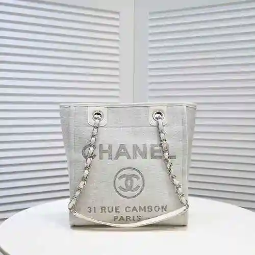 Bolso de hombro Chan Chanel hecho de material de lona importado, bolsa de regalo de entrega de alta 