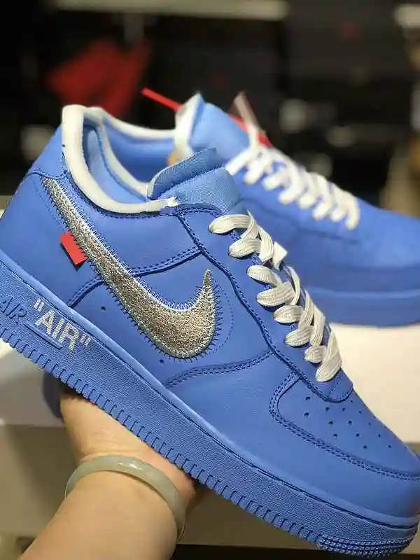 #Nike Air Force 1 x OW鑱斿悕 AF1鍖楀崱钃濋摱閽╃函鍘熺増鏈嚭璐?(12).webp