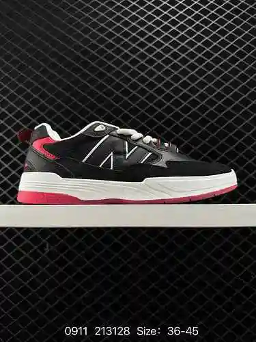 La serie New Balance 88 de zapatos de tabla negros y rojos, cómodos y resistentes al desgaste, debut