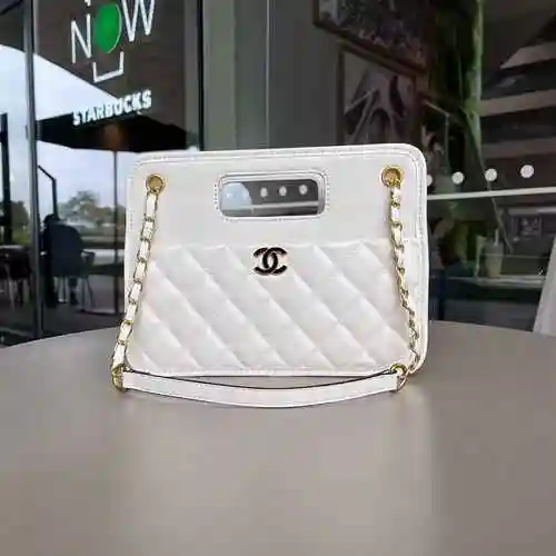 Bolsa de cartero medieval Chan Chanel hecha de material de lona importado, bolsa de regalo de entreg