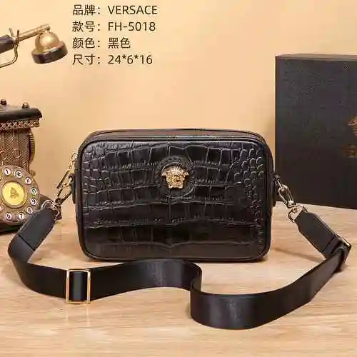Bolso bandolera exclusivo para hombre VER Versace hecho de material de lona importado, bolsa de rega