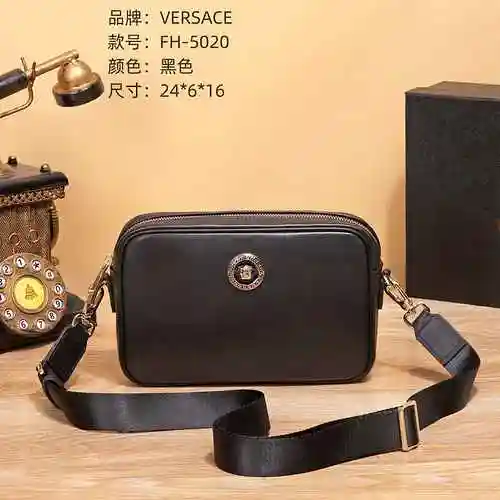 Bolso bandolera exclusivo para hombre VER Versace hecho de material de lona importado, bolsa de rega