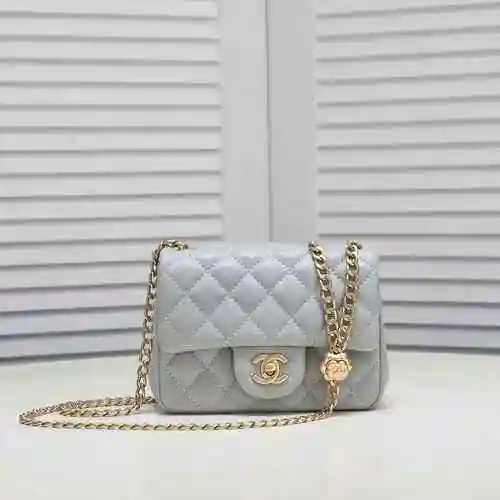 Bolso con cadena Chan Chanel hecho de material de lona importado, bolsa de regalo con entrega de alt