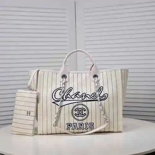 Bolso de hombro Chan Chanel hecho de material de lona importado, bolsa de regalo de entrega de alta 