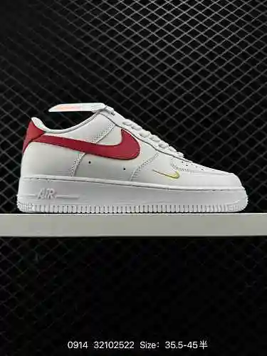 Nike Air Force Low Little Gold Hook Air Force One Zapato deportivo informal, versátil y de caña baja