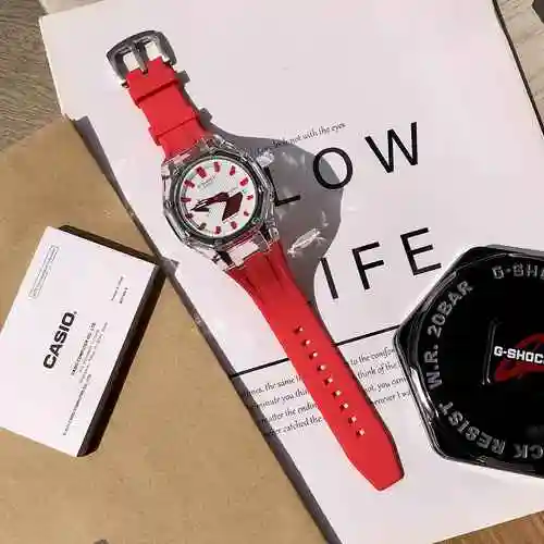Pedido original, nuevo reloj Casio personalizado, emparejado con movimiento mecánico completamente a