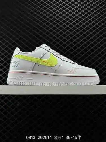 7 Nike Air Force " 7 Air Force One All White Cojín de aire incorporado Zapatos deportivos infor