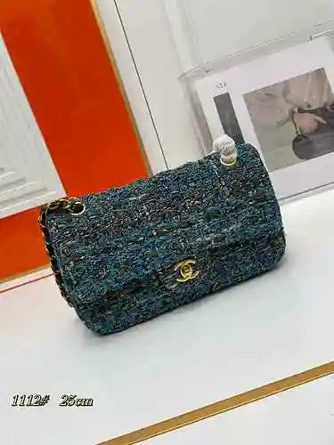 Bolso de hombro con cadena Chan Chanel hecho de material de lona importado, bolsa de regalo de entre