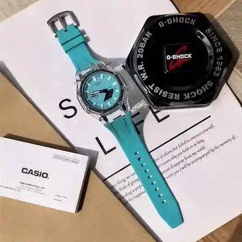 Pedido original, nuevo reloj Casio personalizado, emparejado con movimiento mecánico completamente a