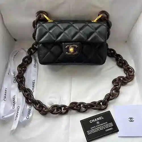 Bolso de hombro Chan Chanel hecho de material de lona importado, bolsa de regalo de entrega de alta 