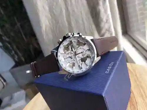 Reloj Casio para hombre con movimiento mecánico original totalmente automático, caja de acero de pre