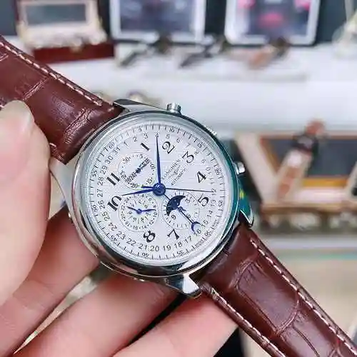 Reloj Longines para hombre combinado con movimiento mecánico original completamente automático Caja 