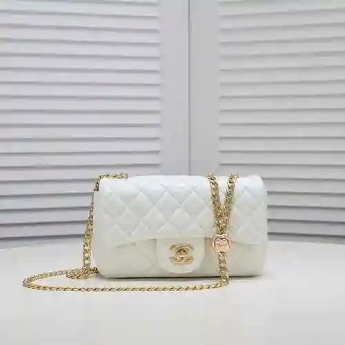 La bolsa de cadena está hecha de piel de oveja original importada, con una bolsa de regalo de entreg