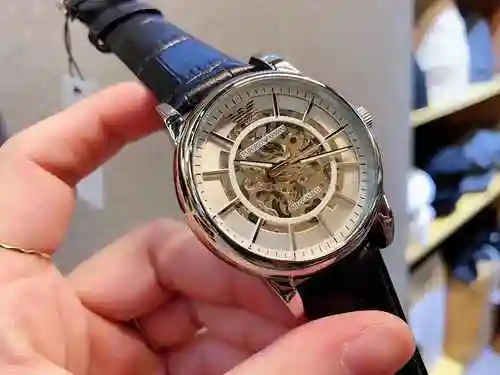 Armani Watch Reloj para hombre combinado con movimiento mecánico original completamente automático C