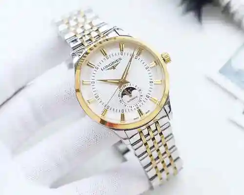 Reloj Longines para hombre combinado con movimiento mecánico original completamente automático Caja 