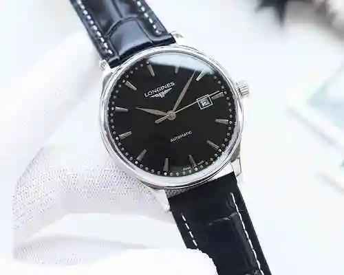 Reloj Longines para hombre con movimiento mecánico original totalmente automático, caja de acero de 