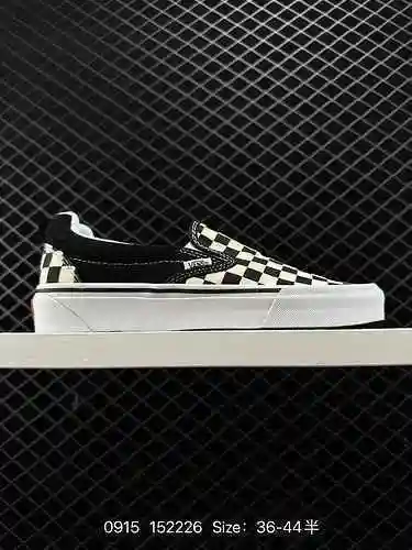 ¡Aquí vienen los tres zapatos de pan de tablero de ajedrez súper calientes! Vans Vans Knu Slip Cómod