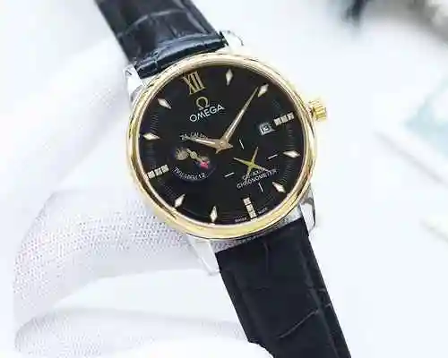 Reloj Omega para hombre combinado con movimiento mecánico original completamente automático Caja de 
