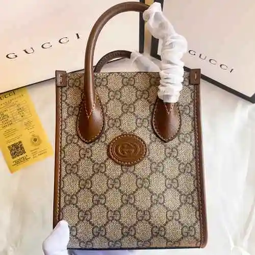Mini bolso GUCCI hecho de material de lona importado, bolsa de regalo de entrega de alta calidad, ta