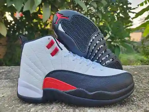 AIR JORDAN12 Zapatillas Jordan Dan 12th Generation Blanco Negro Rojo Hombre 40-47