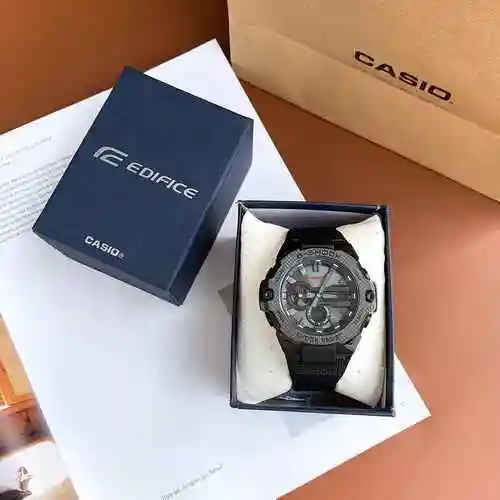 Reloj Casio para hombre con movimiento mecánico original totalmente automático, caja de acero de pre