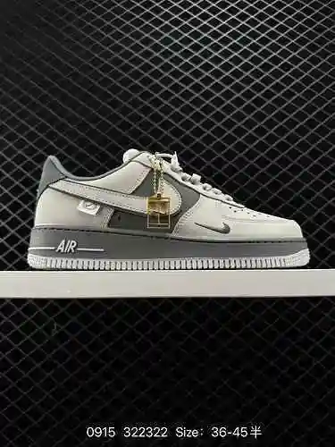 Nike Air Force Nuevo color a juego Air Force Low Top # Horma original hecha de cartón original para 