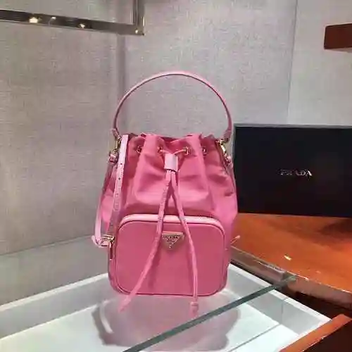 Bolso tipo cubo PRADA hecho de material de lona importado, bolsa de regalo para entrega de alta cali