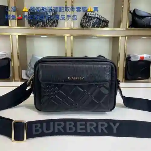 Bur Burberry Bolso bandolera exclusivo para hombre hecho de material de lona importado, bolsa de reg