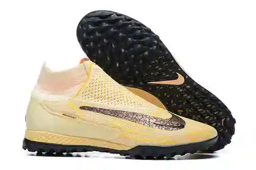 (Llegada) Nike High Top Phantom GX Botas de fútbol de doble capa impermeables de seda de pescado de 